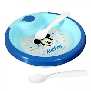 PRATO TERMICO C/2 COLHER MICKEY BABY - A012899