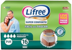 Fralda Lifree Calca Super Conforto P/M 16 Unidades
