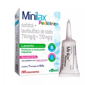 Laxantes Minilax Pediátrico 714mg/g + 7,70mg/g 7 Bisnagas