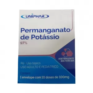 Permanganato Potássio 100mg 10 comprimidos