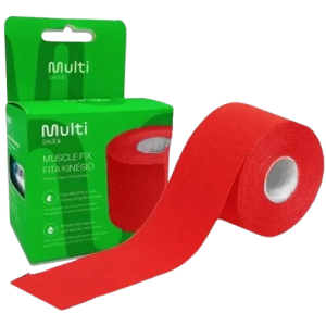 FITA KINESIO ROLO 5 CM X 5 MTS VERMELHA - A012284