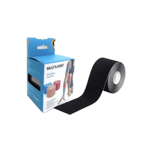 FITA KINESIO ROLO 5 CM X 5 MTS PRETA - A009521