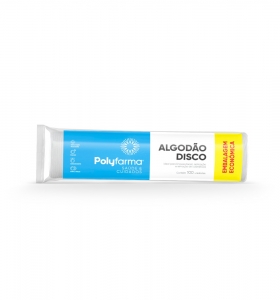 ALGODAO POLYFARMA DISCO LIMPEZA C/ 100UN