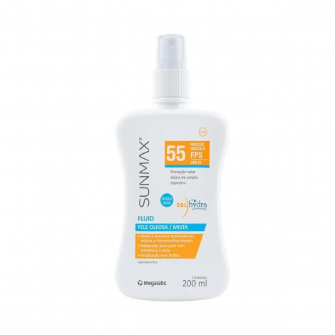 PROTETOR SOLAR SUNMAX FLUID FPS55 200ML