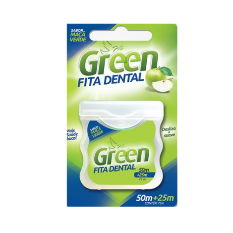 GREEN FITA DENTAL MACA VERDE 50M + 25M 75 MT x 1