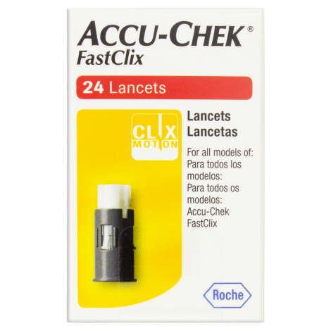 ACCU CHECK FASTCLIX C/24 LANCETAS (LIB)